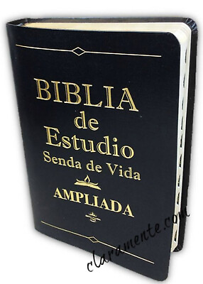 #ad Biblia Pastoral de Estudio Senda de Vida Ampliada RV1960 negro con indice $59.95