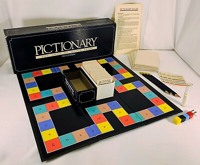 #ad 1985 Pictionary 1st Edition Charades Game Complete in Very Good Cond FREE SHIP $26.99