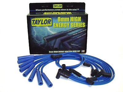 #ad Taylor Ignition 64672 8mm High Energy Ignition Wire Set Custom Fit Blue $66.95