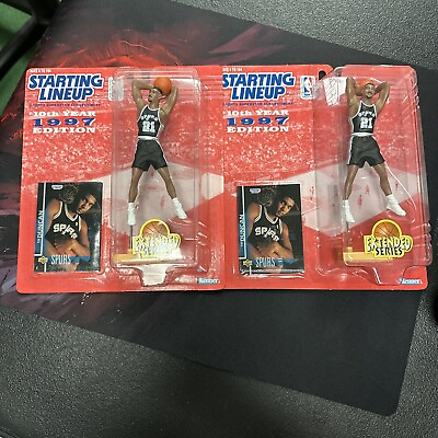 #ad 1997 Rookie Starting Lineup NBA Tim Duncan Spurs Extended Series $44.99