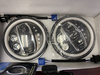 #ad 7 inch led headlight JEEP HUMMER MOTORCYCLE $25.00