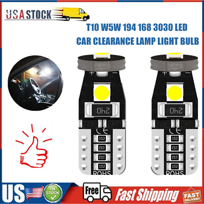 #ad 10X 12V T10 194 168 W5W SMD LED Car HID White CANBUS Error Free Wedge Light Bulb $7.22