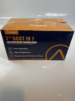 #ad Amico 7” 5CCT In 1 LED Recessed Downlight 12pack $70.00