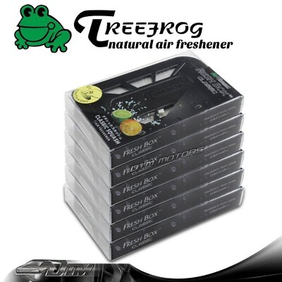 #ad 6 PACK TreeFrog Natural Xtreme Fresh Box Car Air Freshener JDM CLASSIC SQUASH $26.99