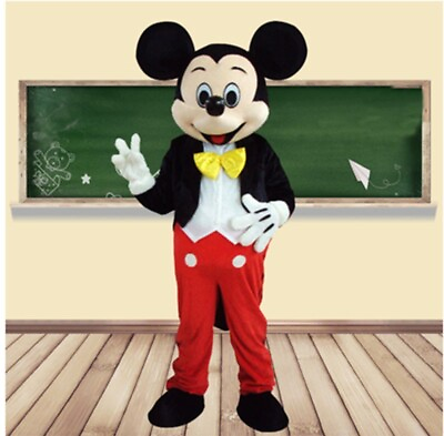 #ad HOT Adult Suit Size Realistic MICKEY MOUSE mascot costume $99.99