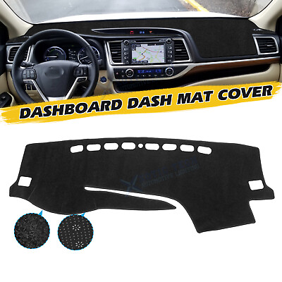 #ad For Toyota Highlander 2014 2019 Dash Cover Nonslip Dashboard Mat Protector Black $19.98