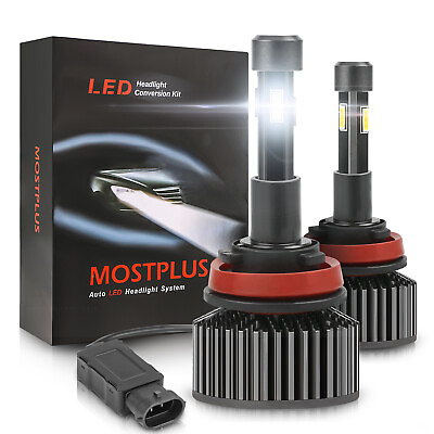 #ad MOSTPLUS 130W 13000LM 4 Sides TX1860 LED Headlight Low Beam H8 H9 H11 6000K Bulb $521.99