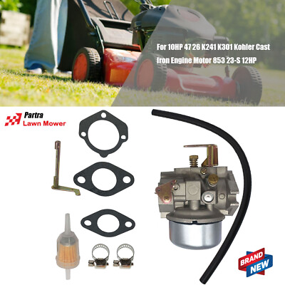 #ad Carburetor For 10HP 47 26 K241 K301 Kohler Cast Iron Engine Motor 853 23 S 12HP $24.29