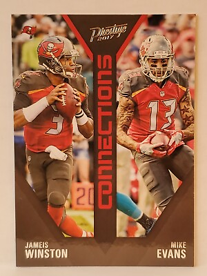 #ad #ad 2017 Prestige Connections #22 Mike Evans Jameis Winston Tampa Bay Buccaneers $1.26