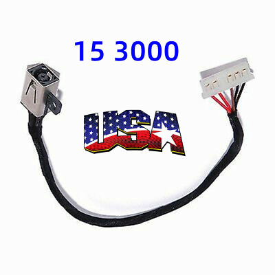 #ad DC POWER JACK CABLE line Connector Charger port For DELL Inspiron 15 3000 Series $9.49
