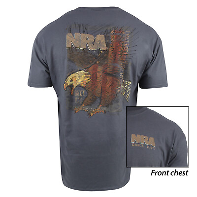 #ad NRA Eagle Defense T Shirt XL Charcoal $12.99