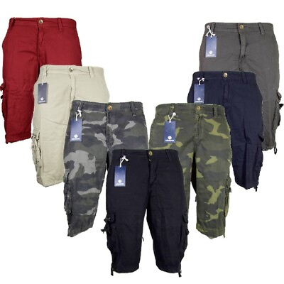 #ad Men#x27;s Shorts Cargo Lightweight Summer Multi Pocket Comfortable Short Pants $36.88