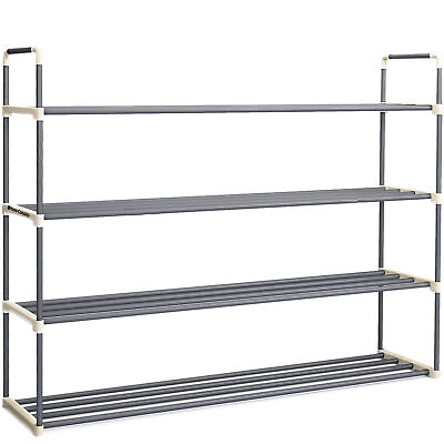 #ad Somerset Home 4 Tier Compact Shoe Rack 24 Pair Storage Organizer for Shoes $20.93