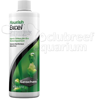 Flouish Excel Seachem Organic Carbon 500ml Aquarium Plant Growth Fertilizer $21.97