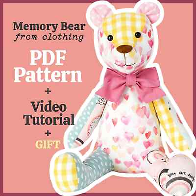 #ad Memory Bear Pattern Video Tutorial Keepsake $1.99