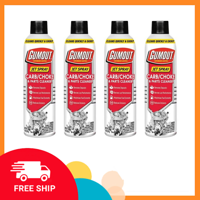 #ad Gumout Carb And Choke Carburetor Cleaner 14 Oz. Engine Parts Spray Pack of 4 $20.99