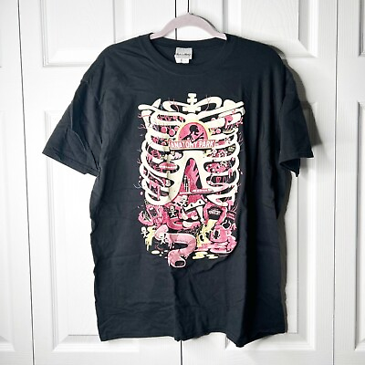 #ad Rick amp; Morty Anatomy Park Black Graphic T Shirt Men#x27;s Size X Large XL $15.00