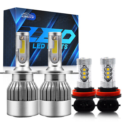 #ad For Honda HR V 2016 2018 6000K LED Headlights Hi Lo Beam Fog Light Bulbs Kit $36.98
