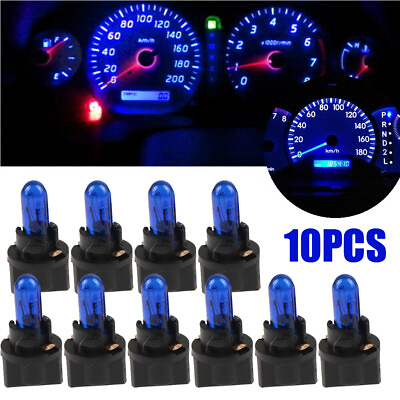 #ad 10x Blue T5 SMD Car LED Dashboard Instrument Interior Light Bulb Accessory Decor $8.99