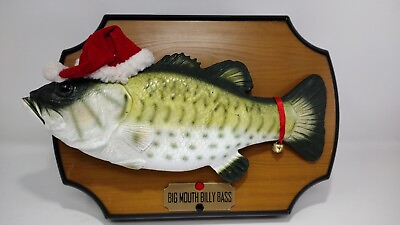 *Read FOR PARTS Big Mouth Billy Bass Sings For The Holidays Christmas 1999 Gemy $9.95