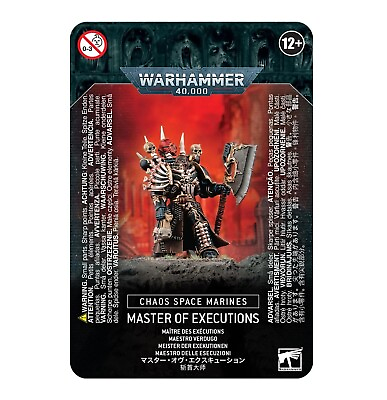 #ad Games Workshop Warhammer 40K: Chaos Space Marines Master of Executions $28.48