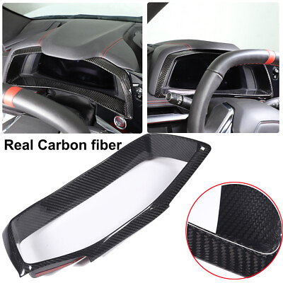 #ad #ad Real Carbon Fiber Instrument Gauge Cluster Cover Trim For Corvette C8 Z51 Z06 US $171.99