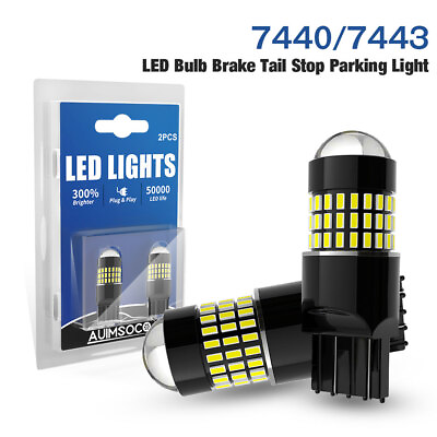 #ad 2x 7440 7443 LED Turn Signal Light Bulbs Kit 6000K White For Honda Fit 2015 2020 $19.99