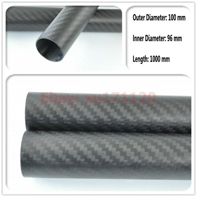 #ad Roll Wrapped Carbon Fiber Tube 3K 96mm*100mm*1000mm Best Quality Matte Tube $353.00