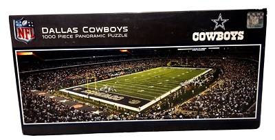 #ad Official NFL Dallas Cowboys Stadium Panoramic Jigsaw Puzzle 1000 Pieces Counted $12.00