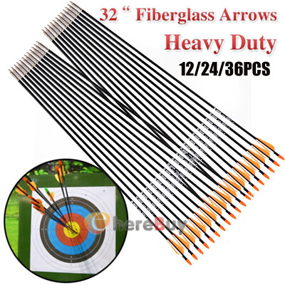 32 Inch Carbon Arrow Hunting Arrows Spine 700 for Archery Compound amp; Recurve Bow $28.49