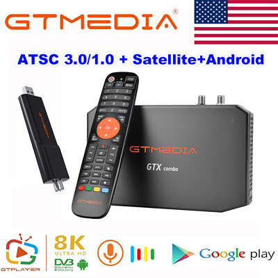 #ad 8K UHD ATSC 3.0 ATSC 1.0 TV Tuner Satellite DVB S2 S2X Android 9.0 Smart TV Box $189.99