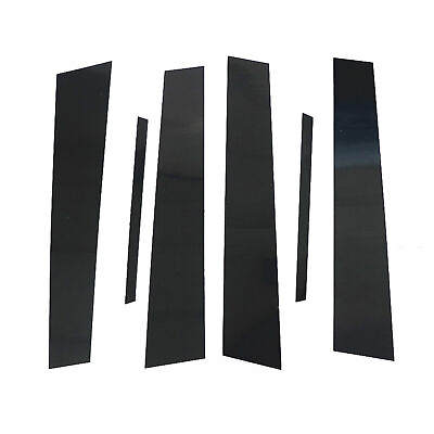 #ad 6Pcs Door Cover Piano Window Trim Kit Black Pillar Posts for Acura TL 2004 2008 $14.98