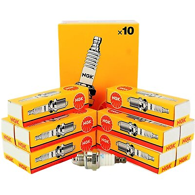 #ad NGK 6703 Spark Plug BPMR7A 10 Pack For Stihl Husqvarna Poulan Power... $30.98
