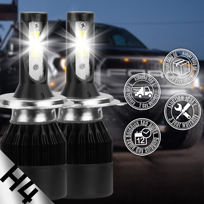 #ad 2 PCS COB H4 C6 10800LM 120W LED Car Headlight Kit Hi Lo Turbo Light Bulbs 6000K $19.25