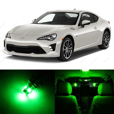 #ad 7 x Green LED Interior Lights Package For 2013 2018 Toyota Scion FRS 86 TOOL $9.99