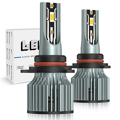 #ad QUAYUB 9012 HIR2 LED Headlight Bulbs Conversion Kit High Low Beam White CANBUS $29.31