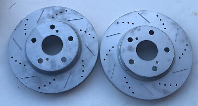 #ad ECCPP Front LeftRight Brake Rotors 105664 31440 Drilled and Slotted $55.99