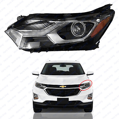 #ad For 2018 2019 2020 Chevy Equinox Factory Halogen Headlight Driver Left w LED DRL $73.95