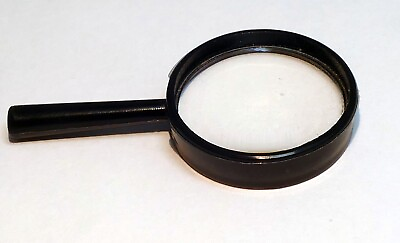#ad 10X Glass Magnifying Magnifier for camera slides 35mm vintage small 52mmX28mm $14.71