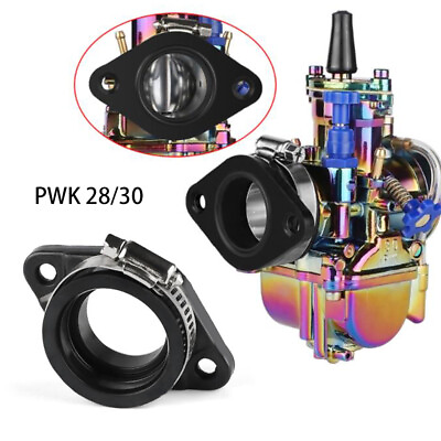 Flange Adapter Carb Manifold Boot For PWK 28 30mm Carburetor Manifold Intake OKO $8.09