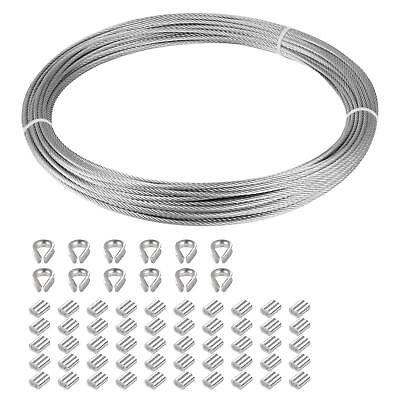 #ad 1 16 Inch Stainless Steel 316 Cable Wire Rope 33FT Length* $13.59