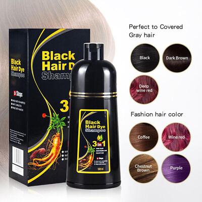 #ad Shampoo 500ml Hair Dye Hair Dye Instant Fast Permanent Natural Coconut DYE Color $19.95