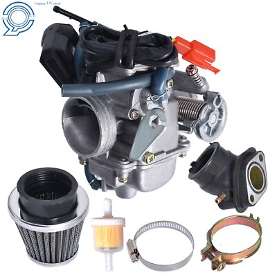 #ad Carburetor 24mm Air Filter for GY6 150cc ATV Go Kart Scooter Kazuma Taotao SunL $23.78