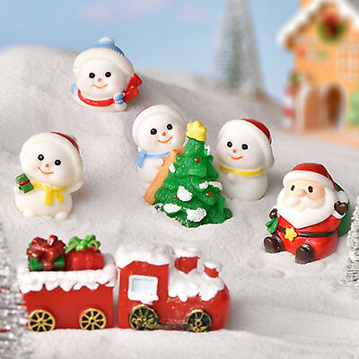 #ad Christmas Ornaments Delicate Portable Santa Christmas Tree Mini Figurines $7.91