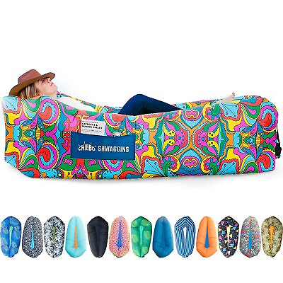 #ad Chillbo Shwaggins Inflatable Couch – Cool Inflatable Lounger Easy Setup is Pe... $62.32