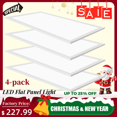 #ad 2x4 FT LED Flat Panel Light 75Watt 7000 Lumens 5000K Drop Ceiling Office Lights $198.00