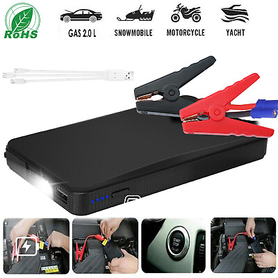 #ad #ad Portable 12V 20000mAh Car Jump Starter Booster Engine Battery Charger Power Bank $28.99