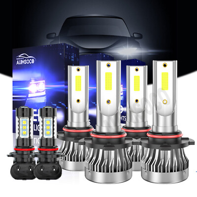 #ad For Chrysler Sebring Sedan 4 Door 2007 2008 2009 LED Headlight Fog Light Bulbs $35.99