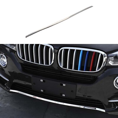 #ad Front Bumper Silver Steel Fit For BMW X5 F15 Bottom Protector Strip 2014 2018 $105.20