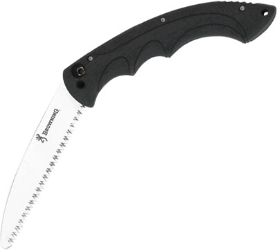 #ad Browning Folding Camp Saw Black 4116 Stainless High Carbon Knife w Sheath 922 $24.84